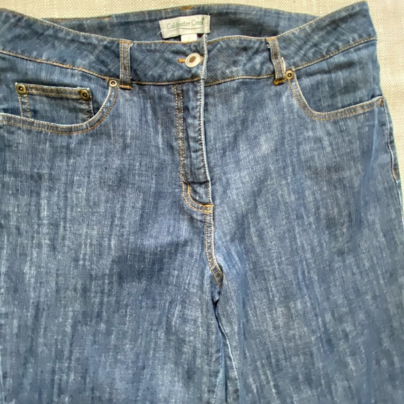 Coldwater Creek Womens Denim Cuffed Casual Vacation Capris-Sz-12 - Picture 2 of 16